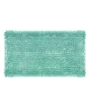 Laura Ashley Butter Chenille Bath Mat, 20" X 34" Bedding In Aqua