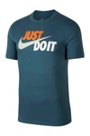 Nike Just Do It Swoosh Graphic T-shirt In Ashgrn/ltbone