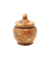 BELDINEST BELDINEST OLIVE WOOD ACORN SUGAR BOWL, SMALL