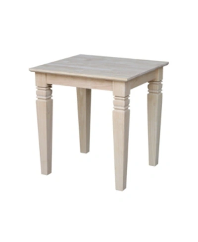 International Concepts Java End Table In White