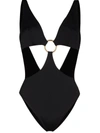 VERSACE CUT-OUT OPEN BACK SWIMSUIT