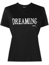 ALBERTA FERRETTI SLOGAN-PRINT COTTON T-SHIRT