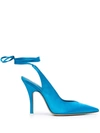 Attico Turquoise Venus Slingback 105 Pumps In Blue
