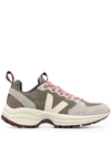 Veja Venturi Panelled Suede Sneakers In Grey