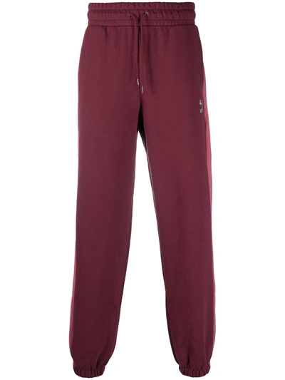 Puma Drawstring Trackpants In Red