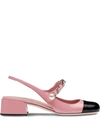 MIU MIU SLINGBACK BALLERINA PUMPS