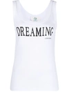 ALBERTA FERRETTI SLOGAN-PRINT TANK TOP