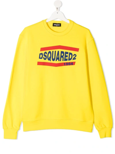 DSQUARED2 TEEN LOGO PRINT SWEATSHIRT