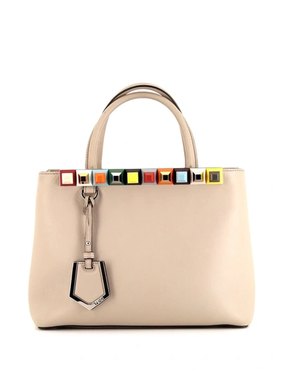 Pre-owned Fendi 2010s 2 Jours Tote Bag In Neutrals