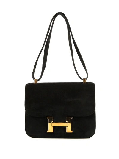 Pre-owned Hermes 1983  Constance Shoulder Bag In Black