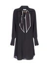 GIVENCHY LOGO-SCARF DETAIL SILK SHIRT DRESS,BW2130 12EH001