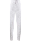BRUNELLO CUCINELLI CABLE KNIT TROUSERS