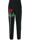 BOUTIQUE MOSCHINO FLORAL-PRINT CROPPED TROUSERS