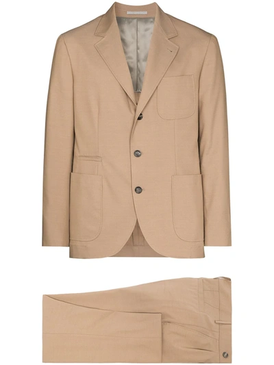 Brunello Cucinelli Two-piece Tailored Suit In Neutrals