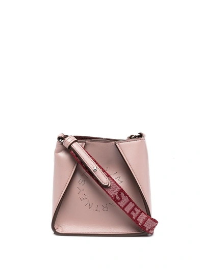 Stella Mccartney Micro Stella Logo Shoulder Bag In Pink