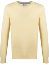 Brunello Cucinelli Crewneck Knit Sweater In Yellow