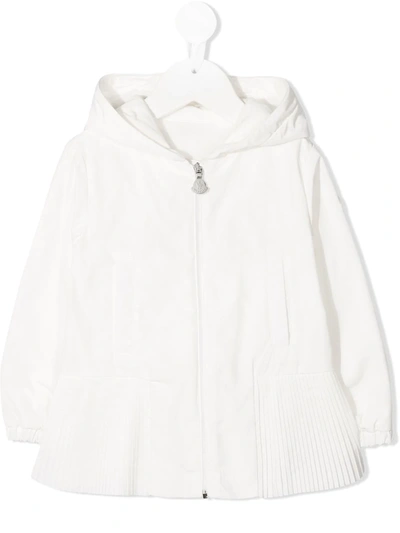 Moncler Babies' 经典连帽外套 In Bianco