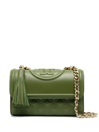 Tory Burch 压纹绗缝斜挎包 In Green