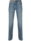 7 FOR ALL MANKIND RONNIE MID-RISE SKINNY JEANS