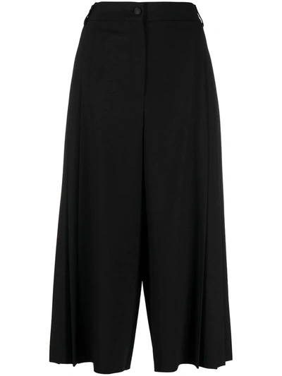 Dolce & Gabbana High-waisted Culottes In Black