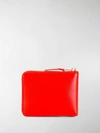Comme Des Garçons Zip Around Wallet In Red