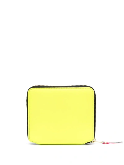 Comme Des Garçons Super Fluo Zip-around Wallet In Yellow