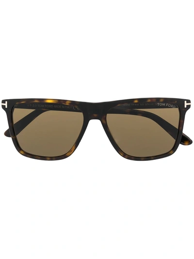 Tom Ford Fletcher Square-frame Sunglasses In Brown