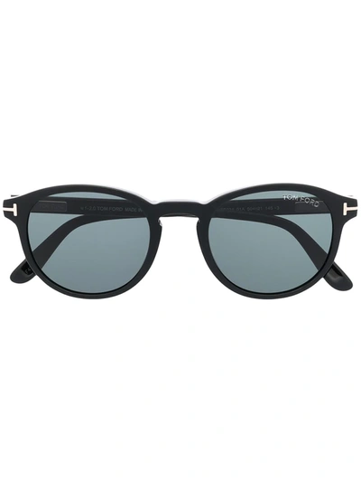 Tom Ford Round-frame Design Sunglasses In Black