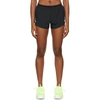 Nike Black Aeroswift Running Shorts In 010 Black