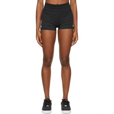 Nike Black Aeroswift Running Shorts In Black,white