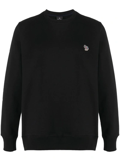 Ps By Paul Smith Ps Paul Smith Zebra Logo Sweatshirt With Zebra Logo In Black