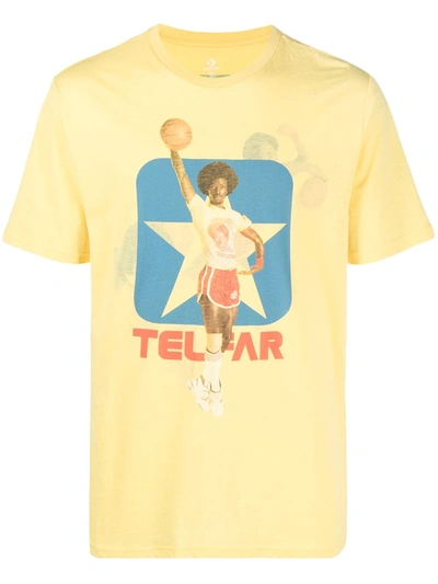Telfar X Converse Basket Ball Short Sleeved T-shirt In Yellow