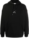 GIVENCHY EMBROIDERED LOGO HOODIE