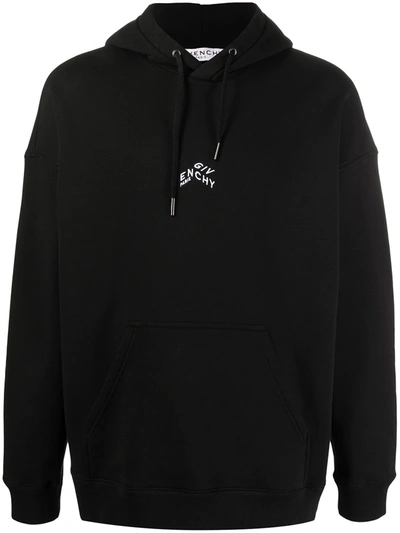 Givenchy Black Embroidered Refracted Hoodie