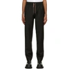 BURBERRY BLACK MOHAIR TAPE TRACK SWEATtrousers
