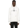 AAPE BY A BATHING APE WHITE FLEECE LOGO HOODIE