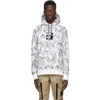 AAPE BY A BATHING APE AAPE BY A BATHING APE GREY AND WHITE CAMOUFLAGE HOODIE