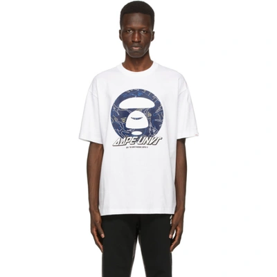 Aape By A Bathing Ape Graphic Logo Print T-shirt In White