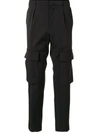WOOYOUNGMI SLIM-FIT CARGO TROUSERS