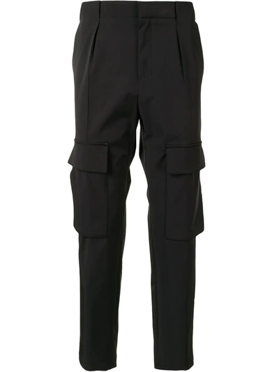 Wooyoungmi Slim-fit Cargo Trousers In Black