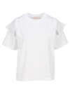 SEE BY CHLOÉ SEE BY CHLOÉ LACE TRIM CREWNECK T