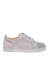 CHRISTIAN LOUBOUTIN LOUIS JUNIOR SPIKES ORLATO trainers IN GREY