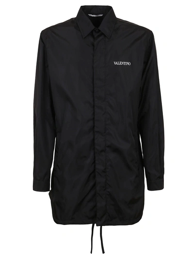 Valentino Black Nylon Shirt Jacket