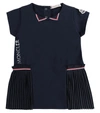 MONCLER BABY STRETCH-COTTON DRESS,P00531611
