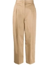 DOLCE & GABBANA COTTON TAILORED STRAIGHT-LEG TROUSERS