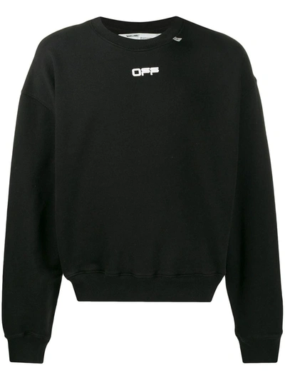 Off-white Wavy Line Sweatshirt In Black