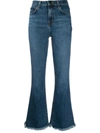 J Brand Long Stretch Cotton Jeans In Blue