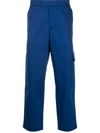 Kenzo Men's Cropped Twill Cargo Pants In 76 Navyblue