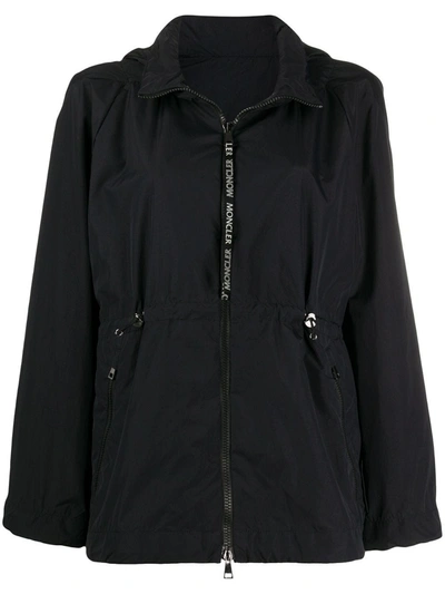 Moncler Black Flared Zip-up Jacket