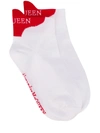 Alexander Mcqueen Intarsia-knit Logo Socks In White